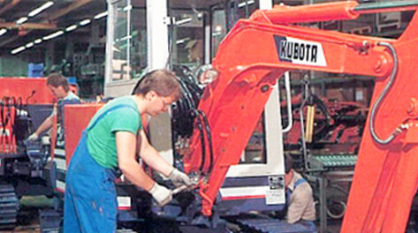 A construction machinery production line at KBM